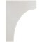 Ekena Millwork 5 1/4"W x 6"D x 8"H Clarksville Wood Vintage Decor Bracket, Chalk Dust White BKTWD05X06X08CVWH - alternate 3